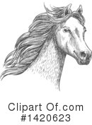 Horse Clipart #1420623 by Vector Tradition SM
