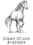Horse Clipart #1420624 by Vector Tradition SM