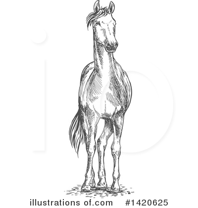 Royalty-Free (RF) Horse Clipart Illustration by Vector Tradition SM - Stock Sample #1420625
