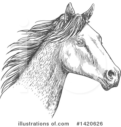 Royalty-Free (RF) Horse Clipart Illustration by Vector Tradition SM - Stock Sample #1420626