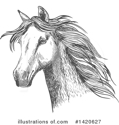 Royalty-Free (RF) Horse Clipart Illustration by Vector Tradition SM - Stock Sample #1420627
