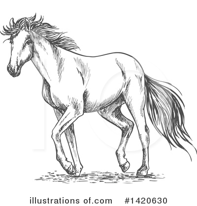 Royalty-Free (RF) Horse Clipart Illustration by Vector Tradition SM - Stock Sample #1420630