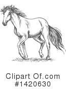 Horse Clipart #1420630 by Vector Tradition SM