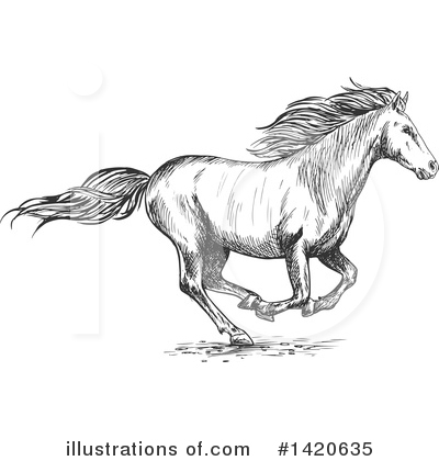 Royalty-Free (RF) Horse Clipart Illustration by Vector Tradition SM - Stock Sample #1420635