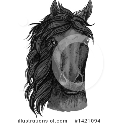 Royalty-Free (RF) Horse Clipart Illustration by Vector Tradition SM - Stock Sample #1421094