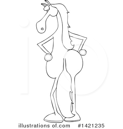 Royalty-Free (RF) Horse Clipart Illustration by djart - Stock Sample #1421235