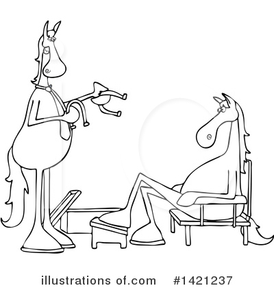 Royalty-Free (RF) Horse Clipart Illustration by djart - Stock Sample #1421237