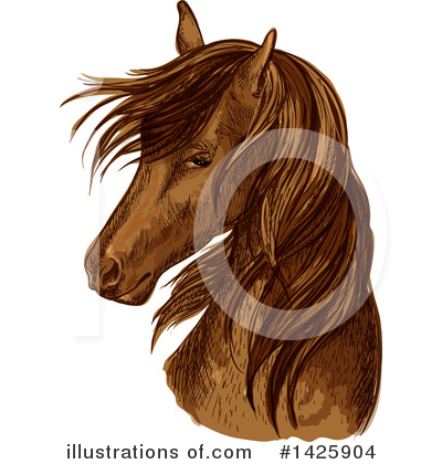Royalty-Free (RF) Horse Clipart Illustration by Vector Tradition SM - Stock Sample #1425904