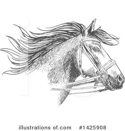 Royalty-Free (RF) Horse Clipart Illustration by Vector Tradition SM - Stock Sample #1425908