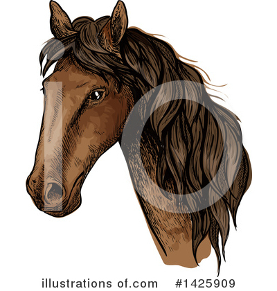 Royalty-Free (RF) Horse Clipart Illustration by Vector Tradition SM - Stock Sample #1425909