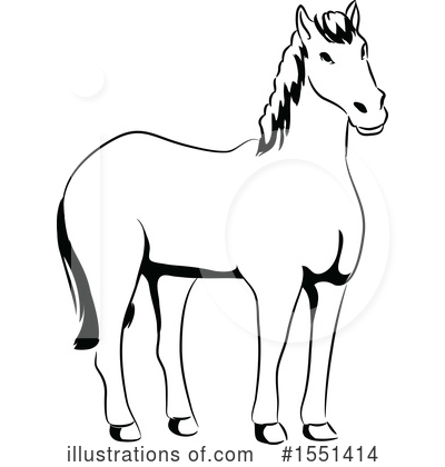 Royalty-Free (RF) Horse Clipart Illustration by BNP Design Studio - Stock Sample #1551414