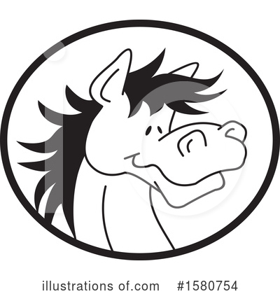 Royalty-Free (RF) Horse Clipart Illustration by Johnny Sajem - Stock Sample #1580754