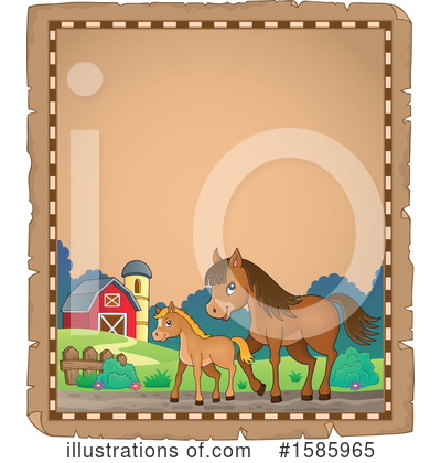Royalty-Free (RF) Horse Clipart Illustration by visekart - Stock Sample #1585965