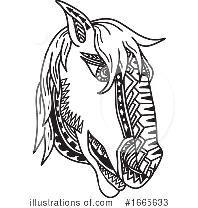 Royalty-Free (RF) Horse Clipart Illustration by patrimonio - Stock Sample #1665633
