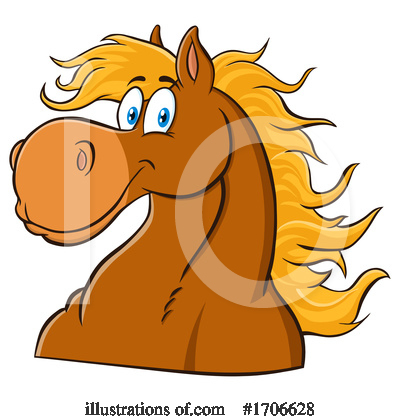 Royalty-Free (RF) Horse Clipart Illustration by Hit Toon - Stock Sample #1706628