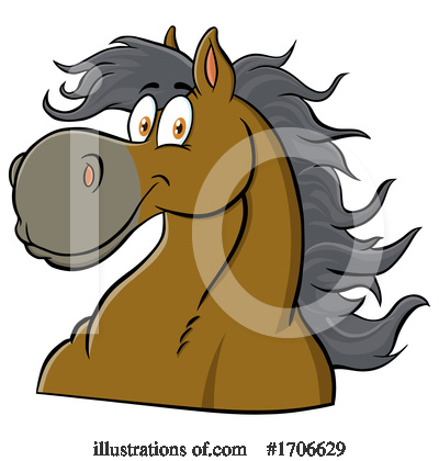 Royalty-Free (RF) Horse Clipart Illustration by Hit Toon - Stock Sample #1706629