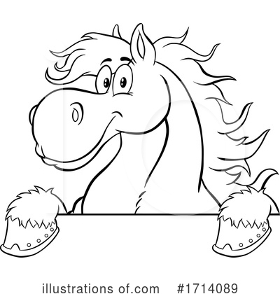 Royalty-Free (RF) Horse Clipart Illustration by Hit Toon - Stock Sample #1714089