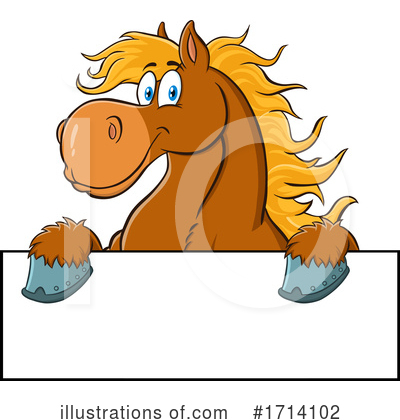 Royalty-Free (RF) Horse Clipart Illustration by Hit Toon - Stock Sample #1714102