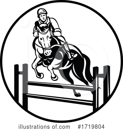 Royalty-Free (RF) Horse Clipart Illustration by patrimonio - Stock Sample #1719804