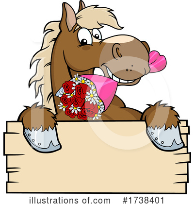 Royalty-Free (RF) Horse Clipart Illustration by Hit Toon - Stock Sample #1738401