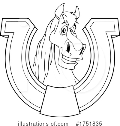 Royalty-Free (RF) Horse Clipart Illustration by Hit Toon - Stock Sample #1751835