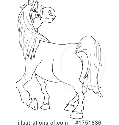 Royalty-Free (RF) Horse Clipart Illustration by Hit Toon - Stock Sample #1751836