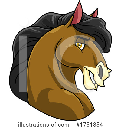 Royalty-Free (RF) Horse Clipart Illustration by Hit Toon - Stock Sample #1751854