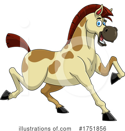 Royalty-Free (RF) Horse Clipart Illustration by Hit Toon - Stock Sample #1751856