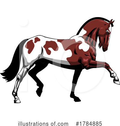 Royalty-Free (RF) Horse Clipart Illustration by Hit Toon - Stock Sample #1784885