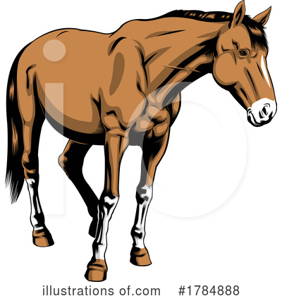 Royalty-Free (RF) Horse Clipart Illustration by Hit Toon - Stock Sample #1784888