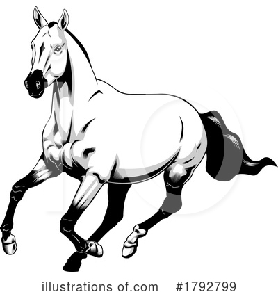 Royalty-Free (RF) Horse Clipart Illustration by Hit Toon - Stock Sample #1792799