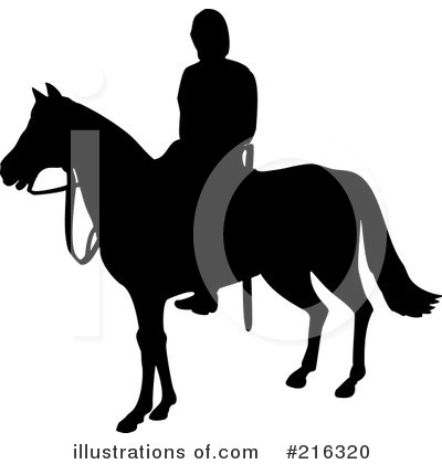 Royalty-Free (RF) Horse Clipart Illustration by patrimonio - Stock Sample #216320