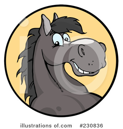 Royalty-Free (RF) Horse Clipart Illustration by Hit Toon - Stock Sample #230836