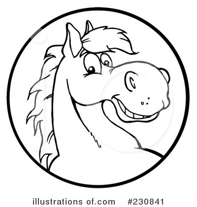 Royalty-Free (RF) Horse Clipart Illustration by Hit Toon - Stock Sample #230841