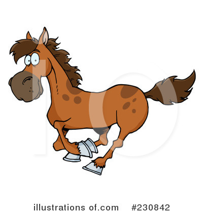 Royalty-Free (RF) Horse Clipart Illustration by Hit Toon - Stock Sample #230842