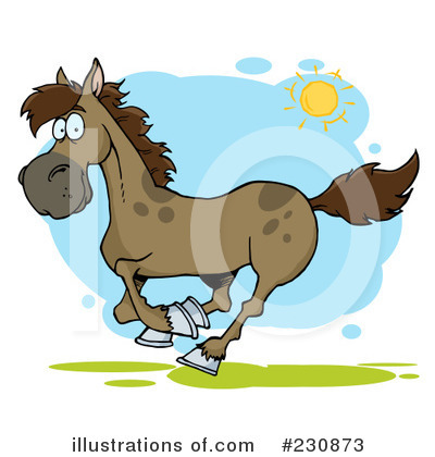 Royalty-Free (RF) Horse Clipart Illustration by Hit Toon - Stock Sample #230873