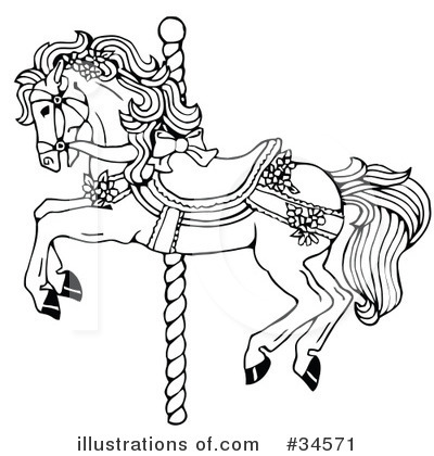 Royalty-Free (RF) Horse Clipart Illustration by C Charley-Franzwa - Stock Sample #34571