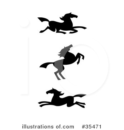 Royalty-Free (RF) Horse Clipart Illustration by C Charley-Franzwa - Stock Sample #35471