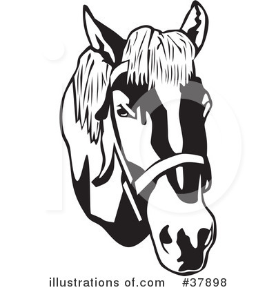 Royalty-Free (RF) Horse Clipart Illustration by David Rey - Stock Sample #37898
