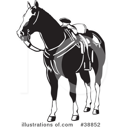Royalty-Free (RF) Horse Clipart Illustration by David Rey - Stock Sample #38852
