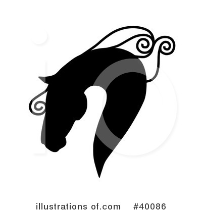 Royalty-Free (RF) Horse Clipart Illustration by C Charley-Franzwa - Stock Sample #40086