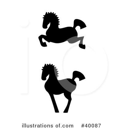Royalty-Free (RF) Horse Clipart Illustration by C Charley-Franzwa - Stock Sample #40087