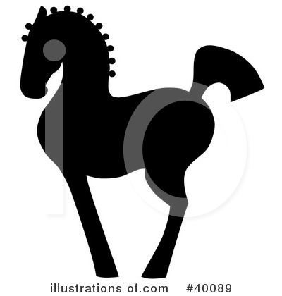 Royalty-Free (RF) Horse Clipart Illustration by C Charley-Franzwa - Stock Sample #40089