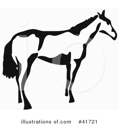 Royalty-Free (RF) Horse Clipart Illustration by Prawny - Stock Sample #41721