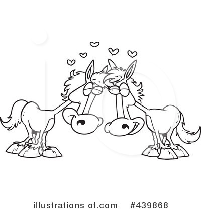 Royalty-Free (RF) Horse Clipart Illustration by toonaday - Stock Sample #439868