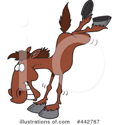 Royalty-Free (RF) Horse Clipart Illustration by toonaday - Stock Sample #442767