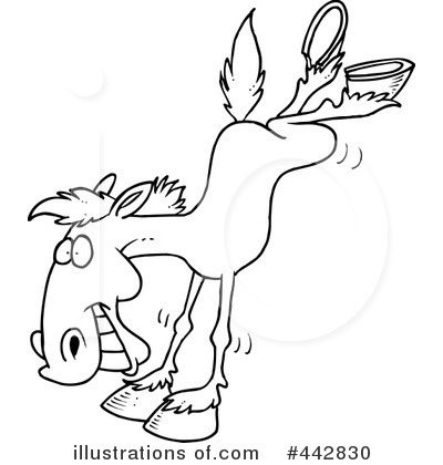 Royalty-Free (RF) Horse Clipart Illustration by toonaday - Stock Sample #442830