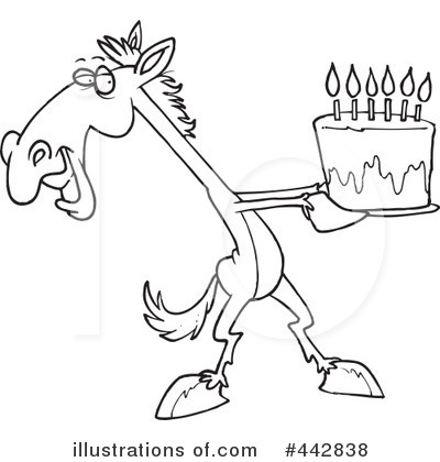 Royalty-Free (RF) Horse Clipart Illustration by toonaday - Stock Sample #442838