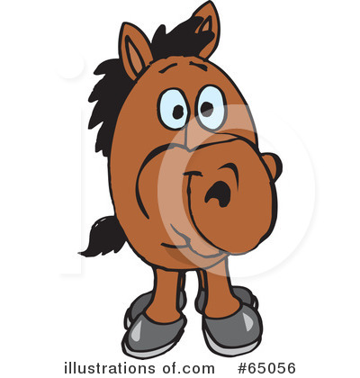 Royalty-Free (RF) Horse Clipart Illustration by Dennis Holmes Designs - Stock Sample #65056