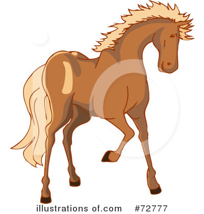 Royalty-Free (RF) Horse Clipart Illustration by Bad Apples - Stock Sample #72777